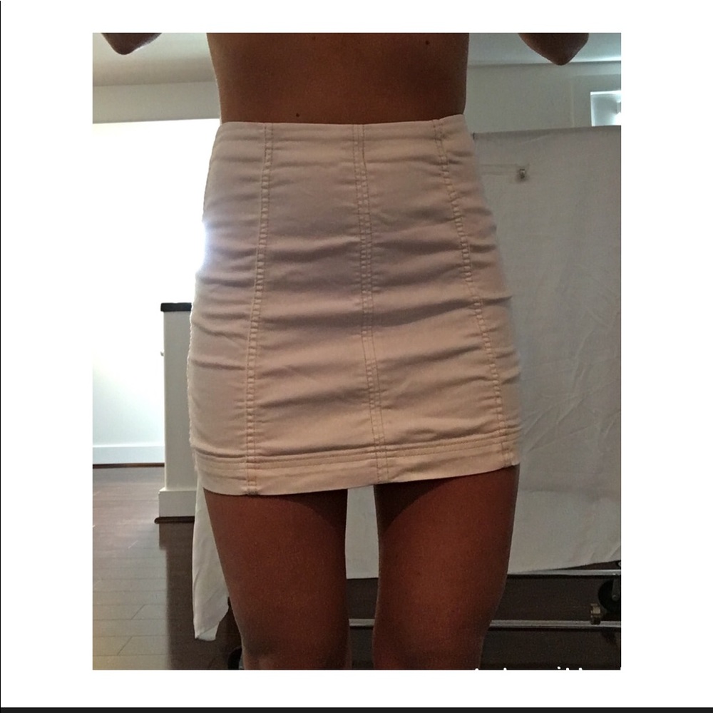 Free People White Skirt
